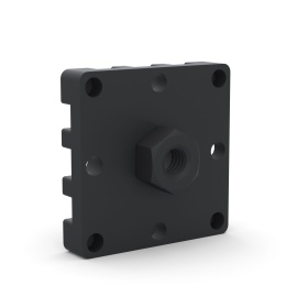 TS-6060-Connector | Соединитель стальной к телескопическому профилю 60х60 для шарниров 60х60 изображение 1