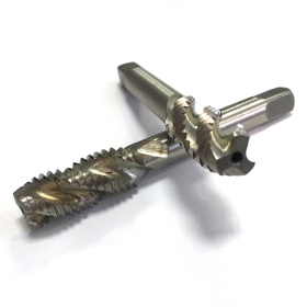 Спиральный (Винтовой) метчик М12, для нарезания резьб отверстиях с разомкнутой геометрией.