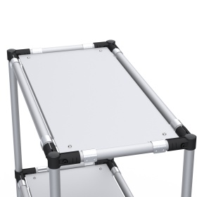 RSI-MST-800x400x1300-3 | Стойка подкатная 800х400х1300 3 полки изображение 4