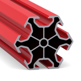 HEX-5252-RAL9005 | Профиль шестигранный конструкционный алюминиевый (Красный) изображение 0