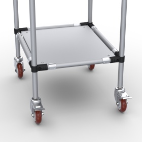 RSI-MST-600x500x900-2 | Стойка подкатная 600х500х900 2 полки изображение 2
