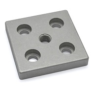 7006-AL-M16 | Опорная плита алюминиевая M16-90х90