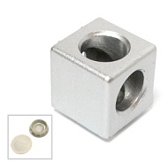 2072 | Двухсторонний кубический соединитель (к профилям серии 45)