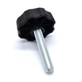 Ручка-фиксатор М12х65 мм. Основание из пластика диаметром 60 мм