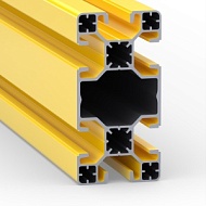 OB-4080S10-SL-RAL1021 | Профиль облегченный 40х80 мм. Паз 10 мм (Желтый)