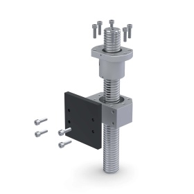 Схема сборки гайки ШВП SFU3205 с держателем гайки MGD32