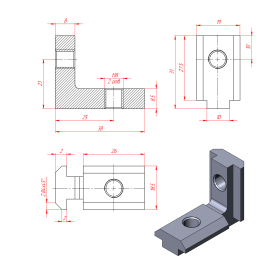 2034 | Внутренний угловой соединитель Паз 10 изображение 6