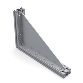 Уголок стальной с ребром 4 мм для профиля серии 30 сварка