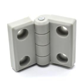 Шарнир дверной пластмассовый, для конструкционных профилей 40х40 мм, серый