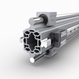 Один из вариантов использования конструкционного профиля 60х60 для направляющих