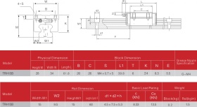 TRH15-B / HGH15CA | Каретка бесфланцевая 15 мм изображение 5