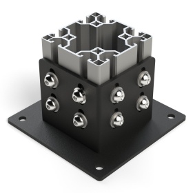 Фундаментная опора для профилей 80х80