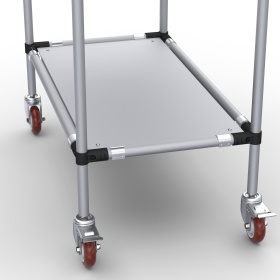 RSI-MST-900x500x900-2 | Стойка подкатная 900х500х900 2 полки изображение 3