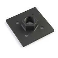 7005-S8-STEEL-М20 | Опорная плита стальная 80х80 (М20) паз 8 мм