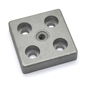 7004-AL-M8 | Опорная плита алюминиевая M8-60х60