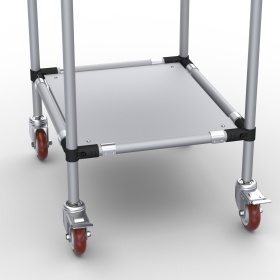 RSI-MST-600x500x1300-3 | Стойка подкатная 600х500х1300 3 полки изображение 4