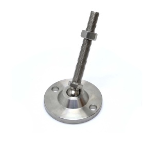 7790 | Опора нержавеющая наклонная, шпилька М16х120, Основание 100мм изображение 0