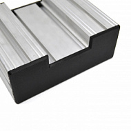 60160_CAP_BLACK | Торцевая заглушка к профилям 60х160 черная