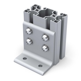 Алюминиевая Фундаментная опора к профилю 40x80