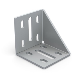 Угловой соединитель 60х60 сталь с ребром жесткости