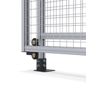 SG-40-SlideDoor | Секция с откатной дверью 2000x2000 для ограждения, серия 40 (Анодированные) изображение 3