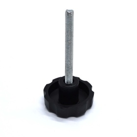 Ручка-барашек. Пластиковое основание d50 мм, резьба М8х75 мм