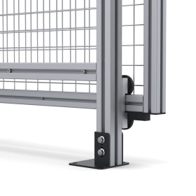 SG-45-SlideDoor | Секция с откатной дверью 2000x2000 для ограждения, серия 45 (Анодированные) изображение 5
