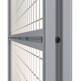 Крепление поперечной перекладины секции ограждения 1800х1800 мм