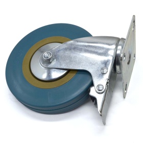 Поворотная колесная опора с тормозом. Колесо d125