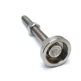 7598 | Опора регулируемая нержавеющая, шпилька М12х100, Основание 40мм изображение 2