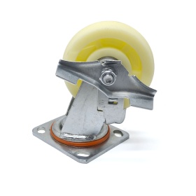 RSI91212501-02 | Колесо большегрузное поворотное с тормозом, с платформой, 300 кг,  d-120ммRSI91212501-02 | Колесо большегрузное поворотное с тормозом, с платформой, 300 кг,  d-120мм