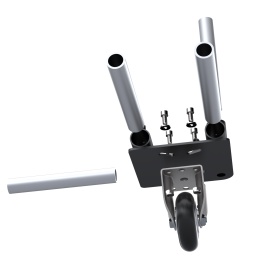 Схема крепления ролика неповоротного D100 FHJ-401