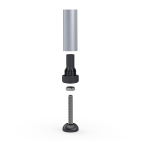 Конструкция опоры D32 к трубе D28 FH-1200LV2 (в разборе)