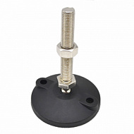 7080 | Опора регулируемая. Основание 100мм с отв. 10 мм под анкер, шпилька М16х100