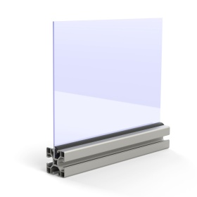 Пример установки в алюминиевый профиль уплотнителя 4125