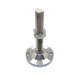 7656 | Опора регулируемая нержавеющая. Основание 100 мм. Шпилька М24х150 мм