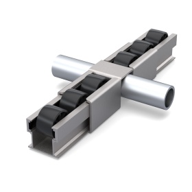 Вид в сборе — «Кронштейн RSI-FH2045E для алюминиевой роликовой направляющей ALU-2045 тип E»