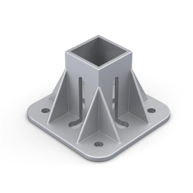 RSI-7204C | Фундаментная опора, алюминиевая, для профиля 40x40, крепление в центре изображение 2