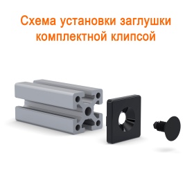 Способ монтажа заглушки на клипсу