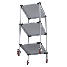 RSI-MST-700x500x1300-3 | Стойка подкатная 700х500х1300 3 полки изображение 2