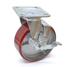 RSI917140 | Колесо поворотное с тормозом D140 мм, платформа 114x100, креп. 85x72 мм, 360 кг изображение 0