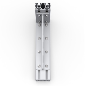 Уголок длинный для профилей серии 30 сталь сварка с ребром жесткости