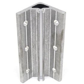 Угловой соединитель алюминиевый 44х120 мм для профиля серии 40