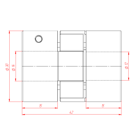 MH-D30L42-12x14 | Муфта соединительная, кулачковая изображение 3