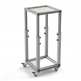 Передвижной стол 400х400 с регулируемой по высоте столешницей