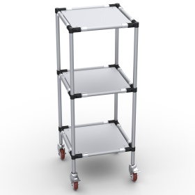 RSI-MST-500x500x1300-3 | Стойка подкатная 500х500х1300 3 полки изображение 3