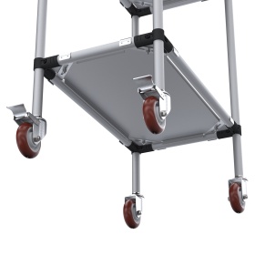 RSI-MST-700x400x1300-3 | Стойка подкатная 700х400х1300 3 полки изображение 4