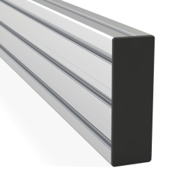 Черная торцевая заглушка для профиля 50х150 мм