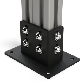 Опора фундаментная к профилям 40х80