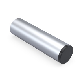 Чёрная торцевая заглушка RSI-F110S на трубе 28 мм